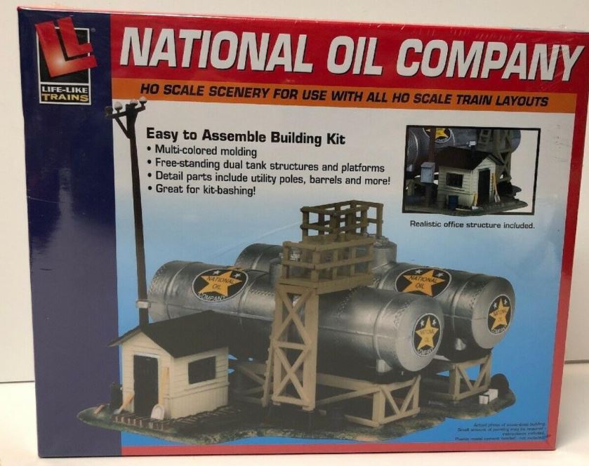 Life Like 433-1331 HO National Oil Company Building Kit