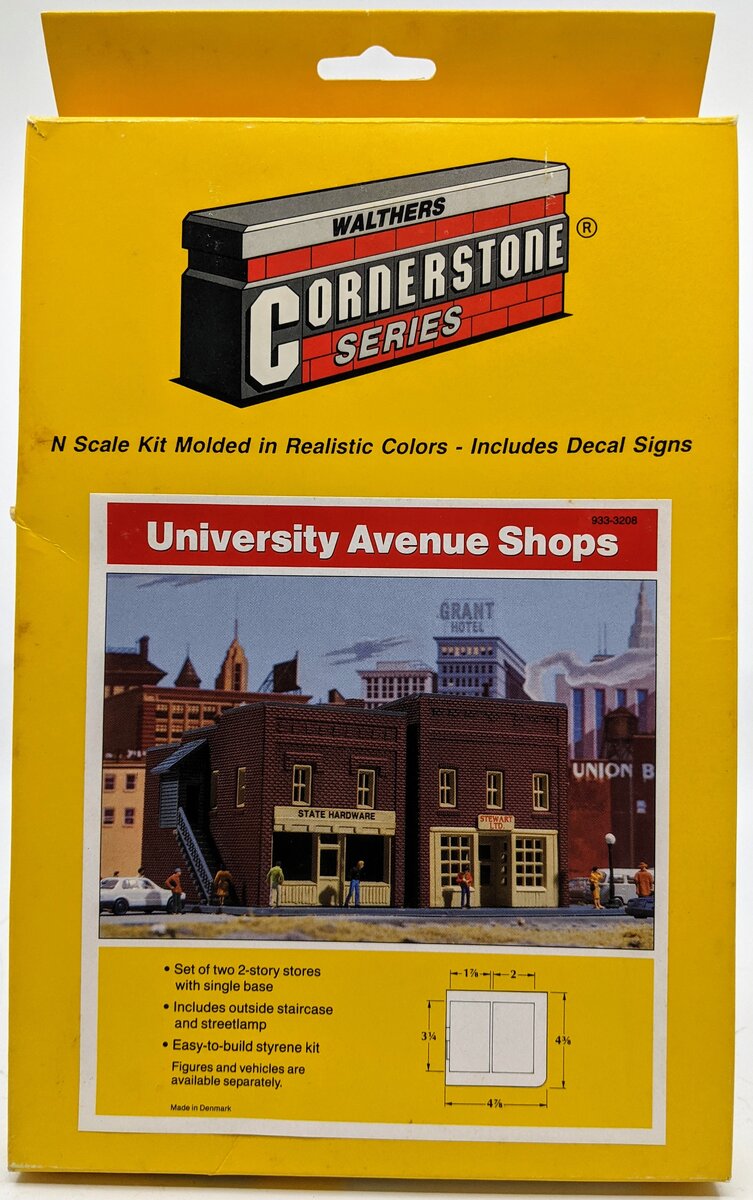 Walthers 933-3208 N Scale University Avenue Shops Building Kit