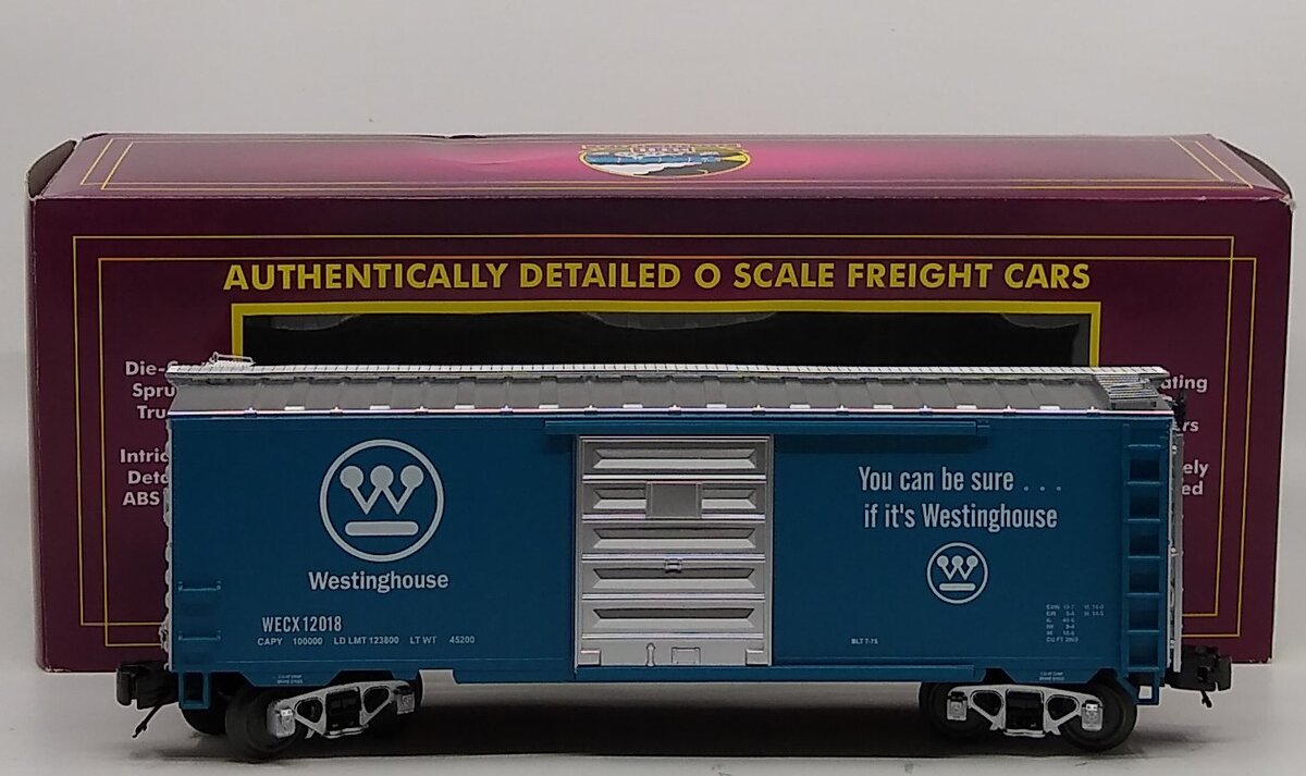 MTH 20-93714 O Scale Westinghouse 40' Boxcar #12018