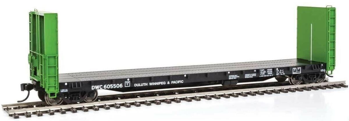 Walthers 920-104322 HO Duluth, Winnipeg & Pacific 50' Bulkhead Flatcar #605506