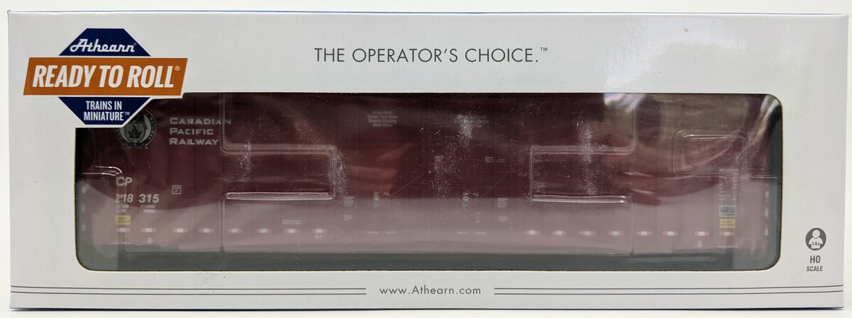 Athearn 75082 HO Scale Canadian Pacific 60' Gunderson Double Door Boxcar #218315