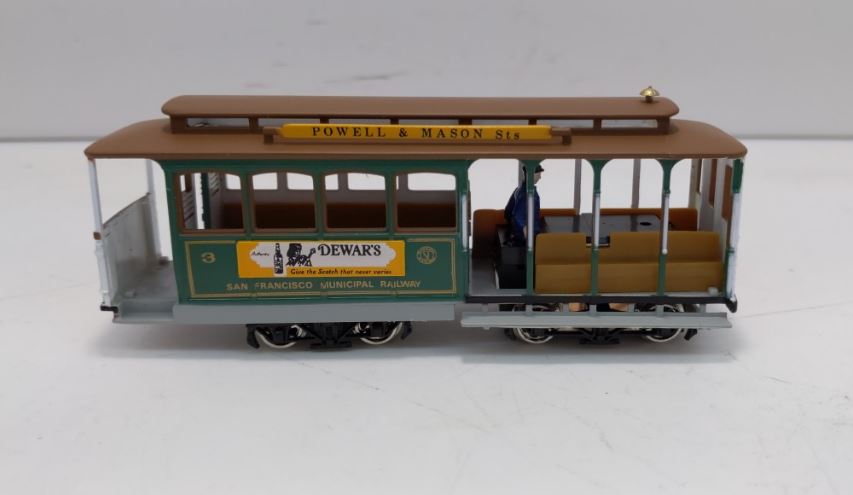 Bachmann 41-0605-G2 HO Scale San Francisco Powell & Mason Cable Car