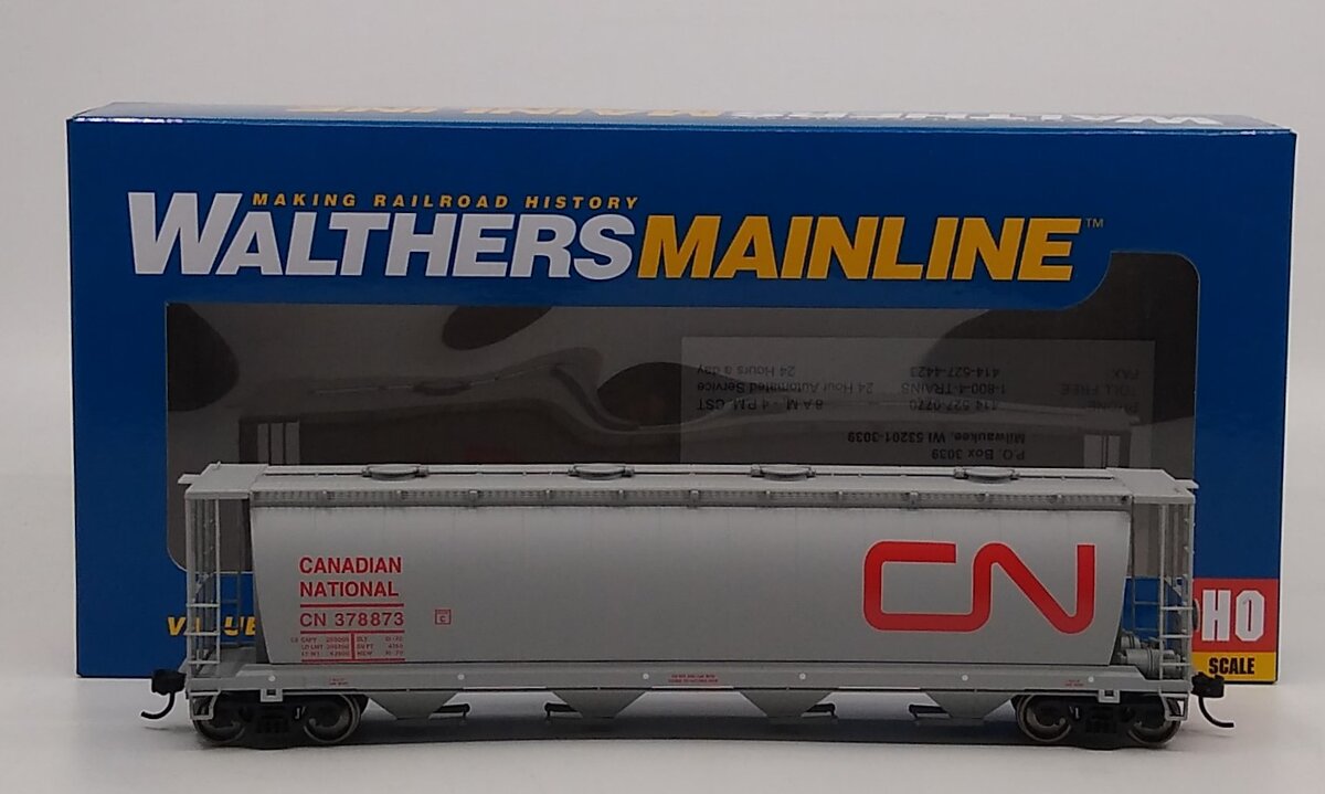 Walthers 910-7178 HO Scale Canadian National 59' Cylindrical Hopper #378873