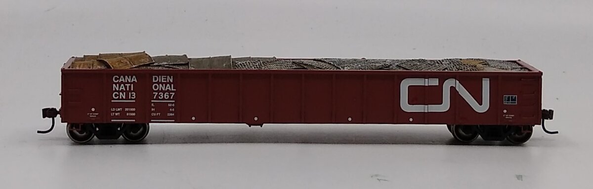 Athearn 92826 HO RTR 52' Mill Gondola w/Scrap Load, CN #137367