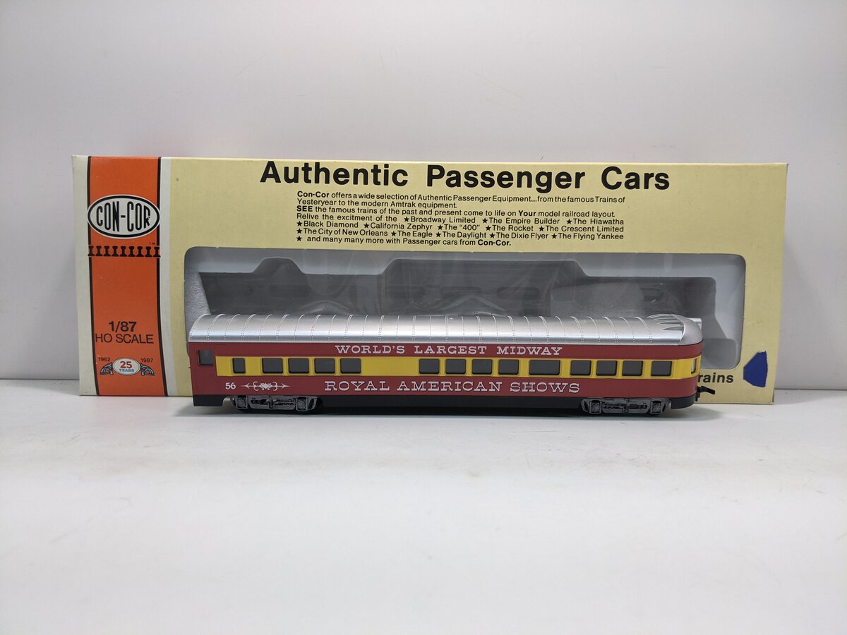 Con-Cor 0001-00968 HO Royal American Shows 72 FT Observation Car Kit