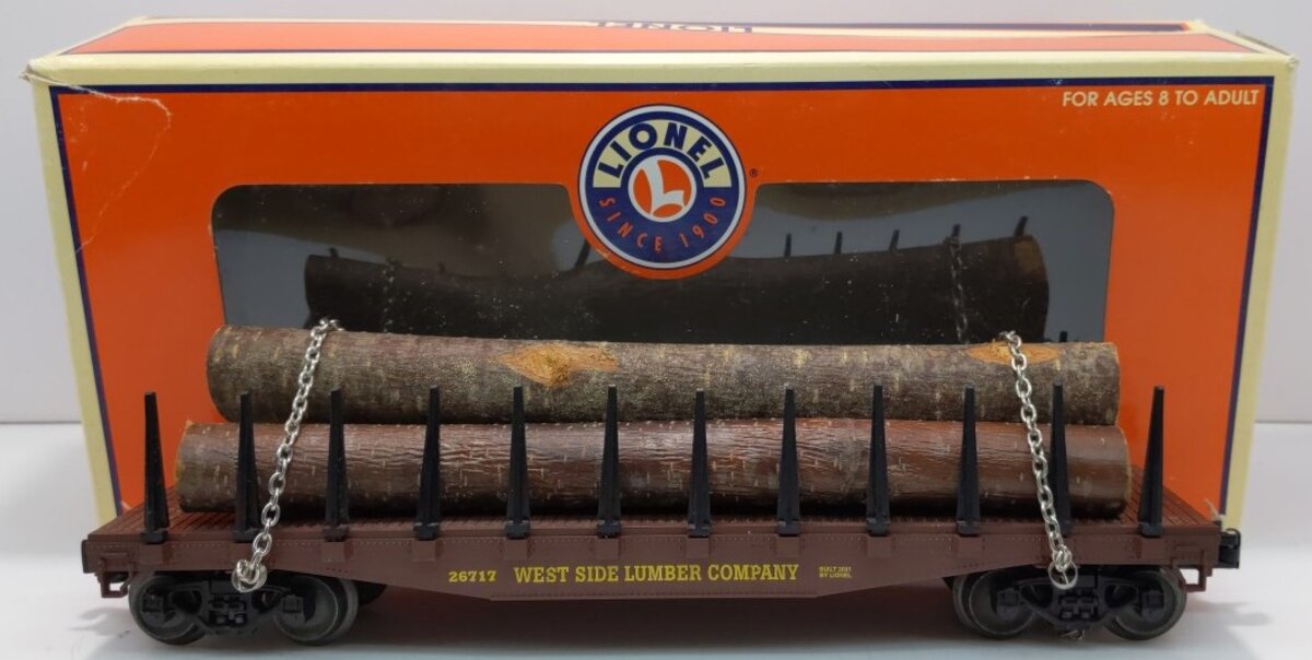 Lionel 6-17565 West Side Lumber Log Car #26717