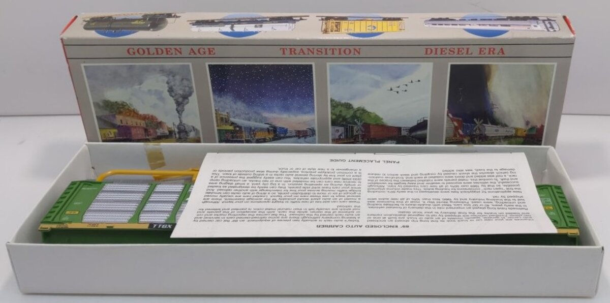 Walthers 932-4810 HO Burlington Northern 89' Enclosed Auto Carrier #961963 Kit