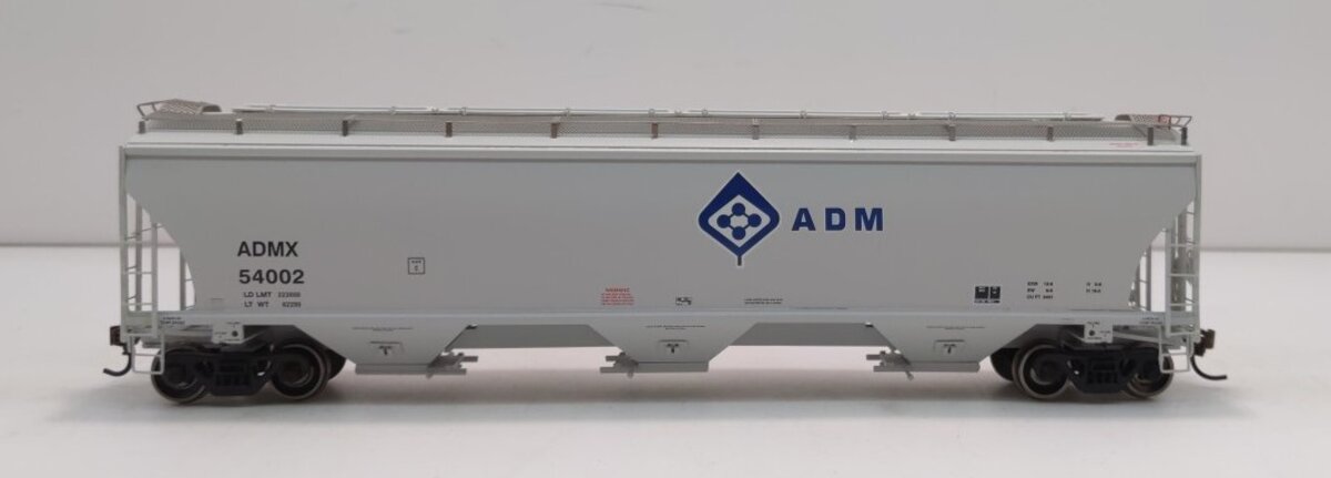 Athearn 89486 HO ADM Trinity 3-Bay Covered Hopper #54002