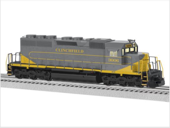 Lionel 6-82289 BTO Clinchfield SD40 Diesel Locomotive #3006