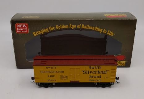 Roundhouse 85518 HO RTR 36' Meat Reefer, Swift/Silverleaf Bd #15143