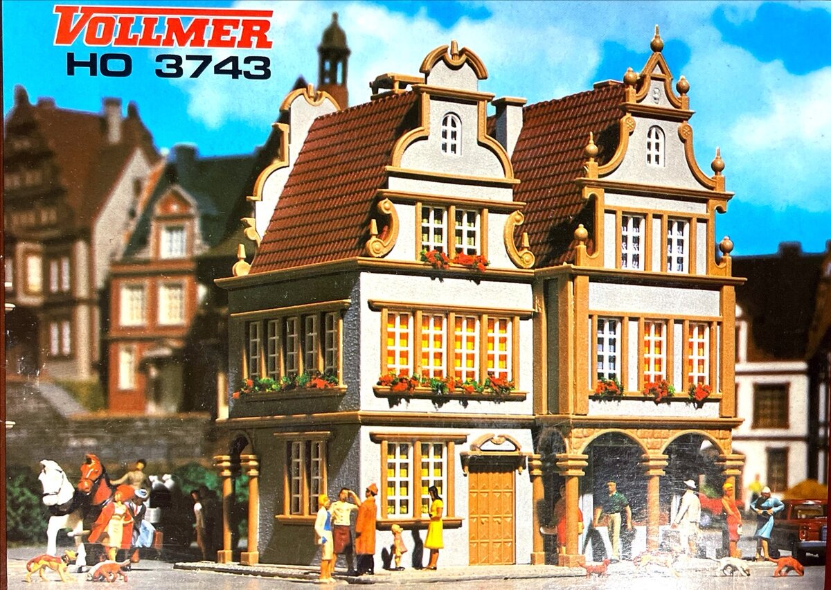 Vollmer 3743 HO Scale Market Square House Kit Trainz
