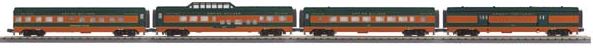 MTH 30-67530 O Great Northern 60' Streamlined Passenger Car Set (Set of 4)