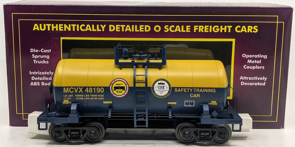 MTH 20-96721 O Gauge CSX 8000 Gallon Tank Car #48190