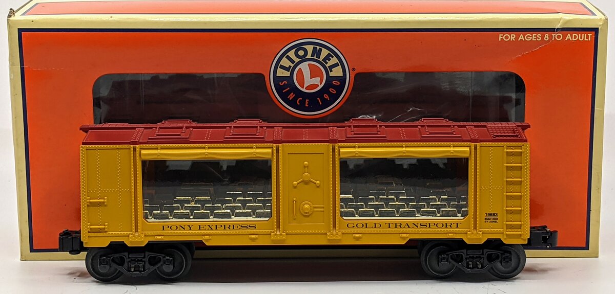 Lionel 6-19683 O Gauge Pony Express Gold Mint Car