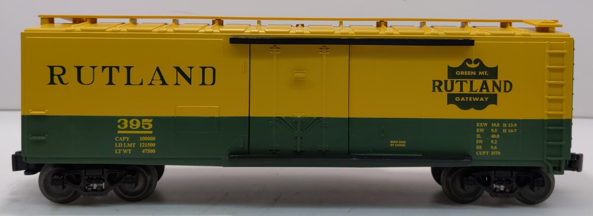 Lionel 6-19552 O Gauge Rutland Industrial Reefer Car #395