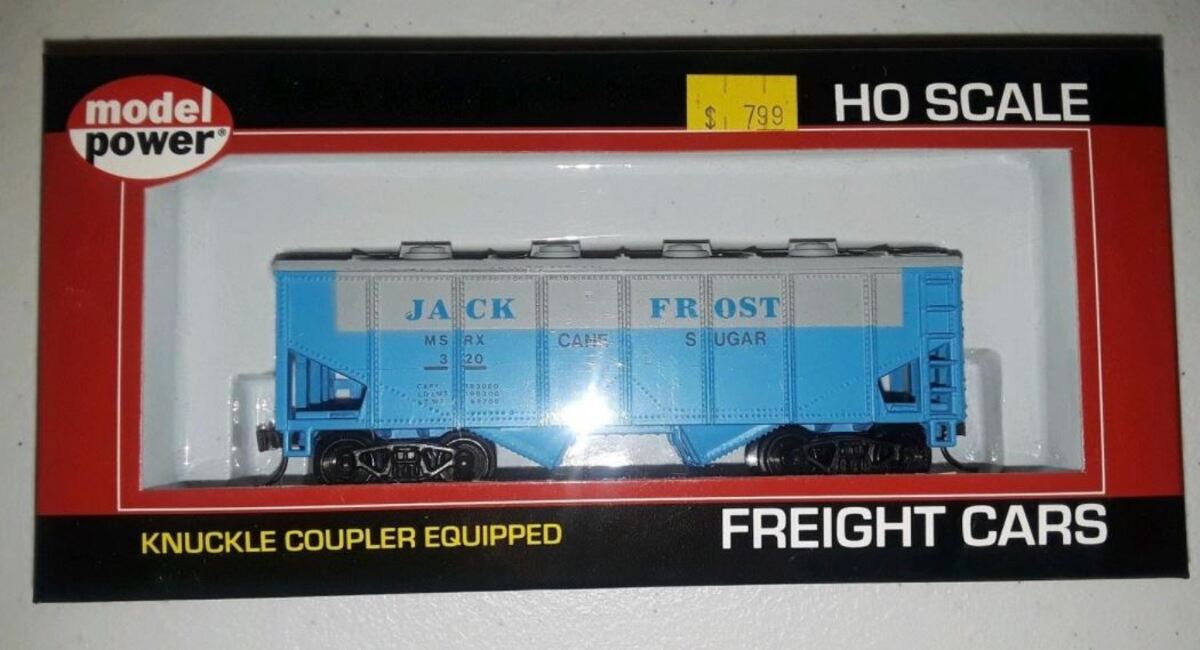 Model Power 98083 HO Scale Jack Frost 36' 2-Bay Covered Hopper #320