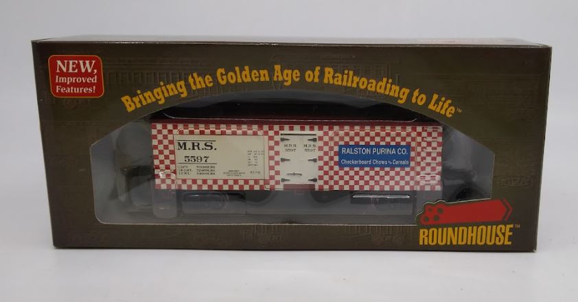 Roundhouse 85491 HO Scale Ralston Purina 36' Wood Reefer #5597