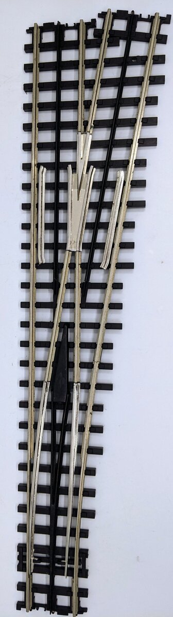 MTH 45-1053 O ScaleTrax Nickel Silver #6 Right Hand Remote Switch Turnout