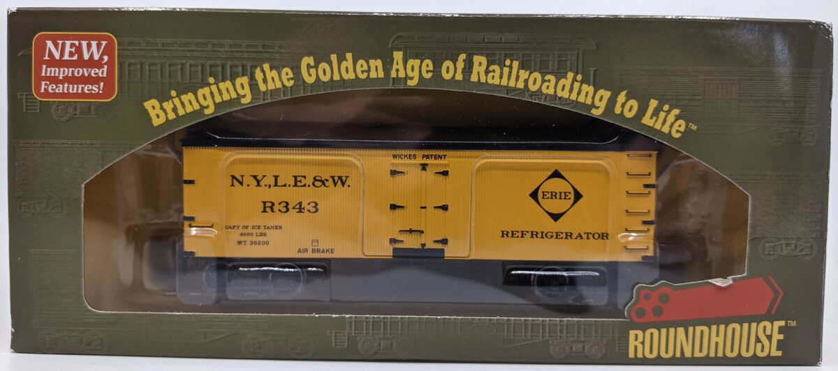 Roundhouse 85480 HO Scale NYLE&W 36' Old Time Reefer #R343