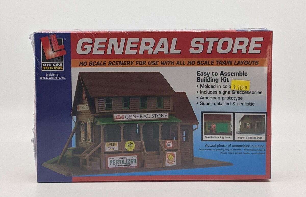 Life Like 433-1351 HO Scale General Store Building Plastic Kit