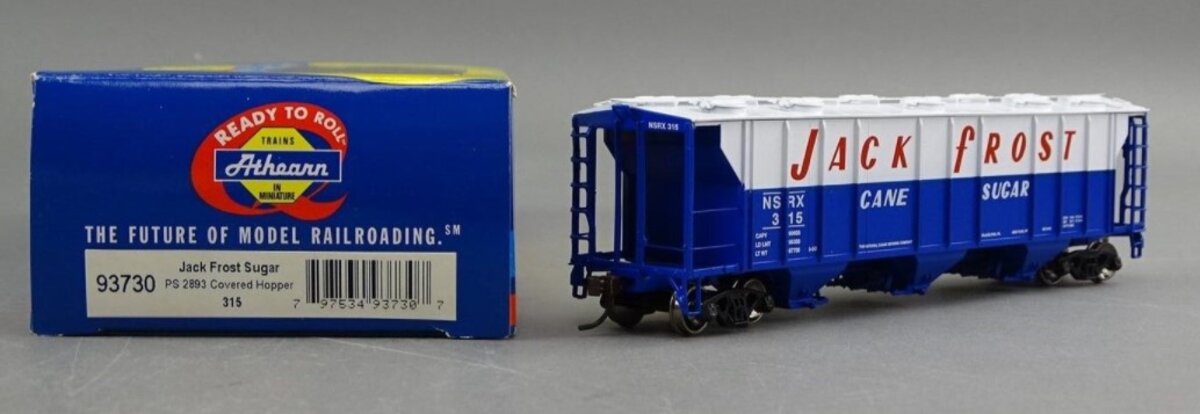Athearn 93730 HO Scale Jack Frost Sugar PS 2893 Covered Hopper #315