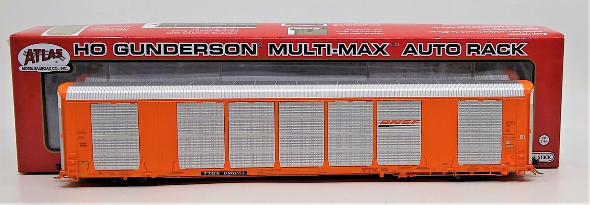 Atlas 20005660 HO BNSF Gunderson Multi-Max Auto Rack #696253 Freight Car