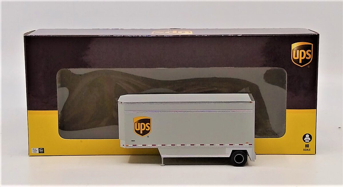 Athearn 29407 HO UPS 28' Drop Sill Parcel Trailer #292848