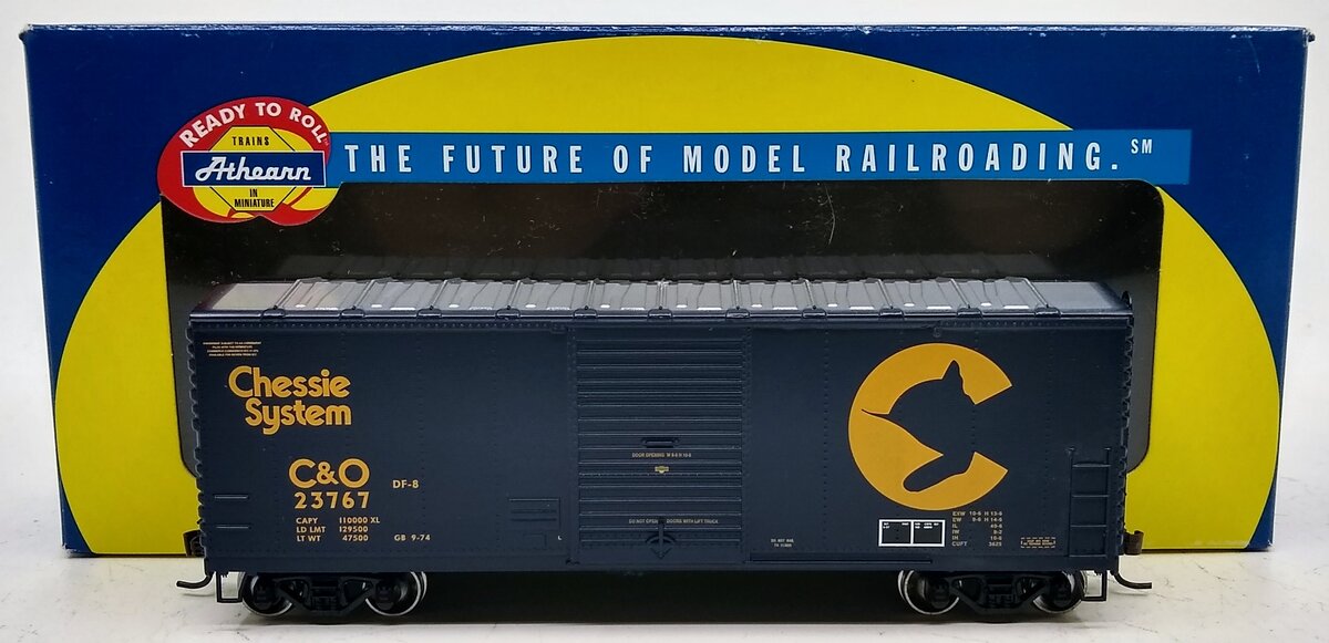 Athearn 70422 HO Scale Chesapeake & Ohio 40' Modern Box Car #23767