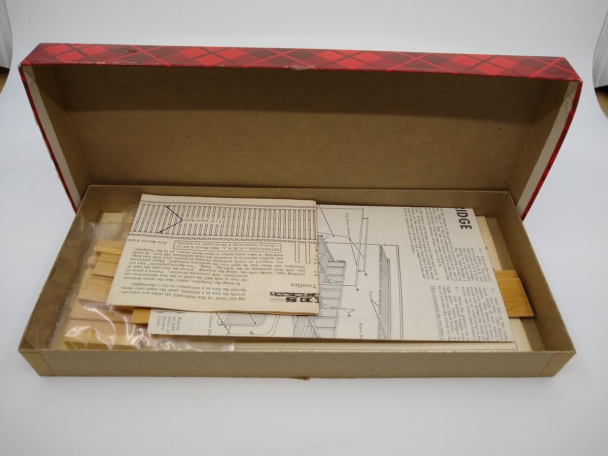 Campbell Scale Models 766 HO Scale 70' Thru Plate Girder Bridge Wood Kit