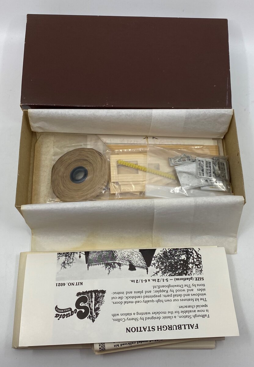 Sequoia Scale Models 4021 HO Scale Fallburgh Station Building Kit