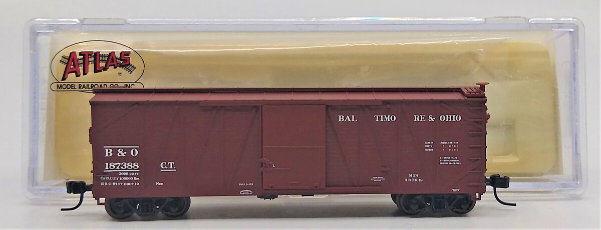 Atlas 41712 N Baltimore & Ohio USRA Single-Sheathed Box Car #187388