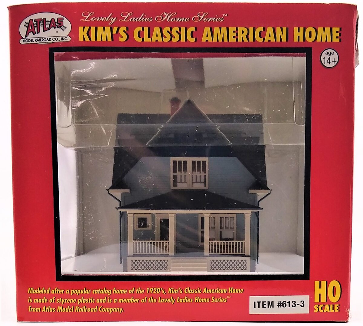 Atlas 613-3 HO Scale Kim's Classic American Home -Light Blue