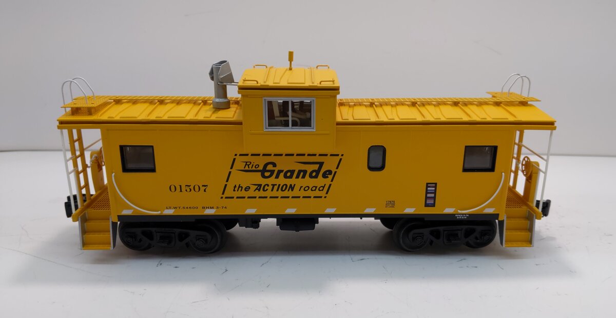 Lionel 6-17675 O Rio Grande Extended Vision Caboose w/ Smoke Unit