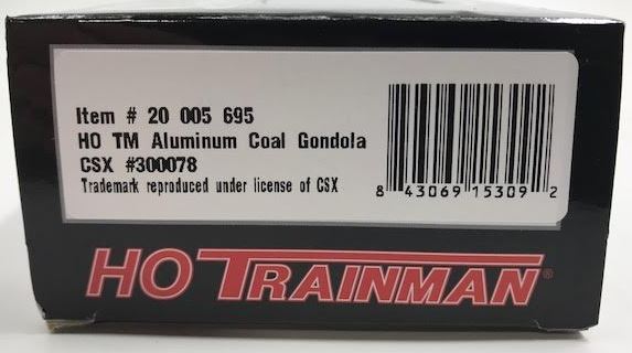 Atlas 20005695 HO Scale CSX Aluminum Coal Gondola #300078