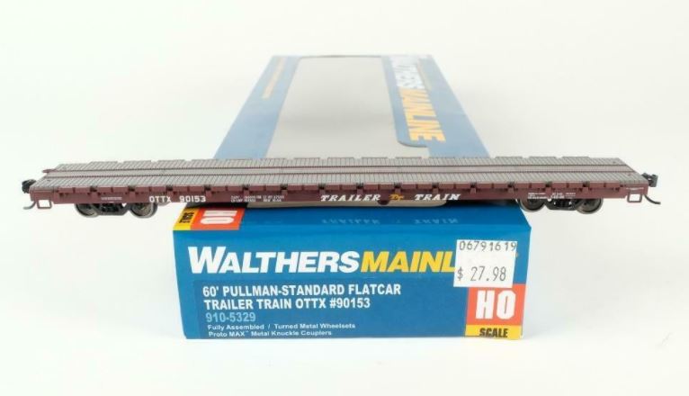 Walthers 910-5329 HO Pullman OTTX 60' PS Flat Trailer #90153