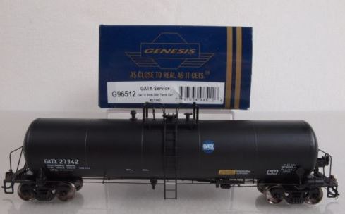 Athearn G96512 HO GATC 20,000-Gallon GS Tank, GATX/Service #27342