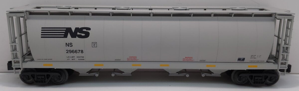MTH 30-75524 O Norfolk Southern RailKing 4-Bay Cylindrical Hopper Car #296678