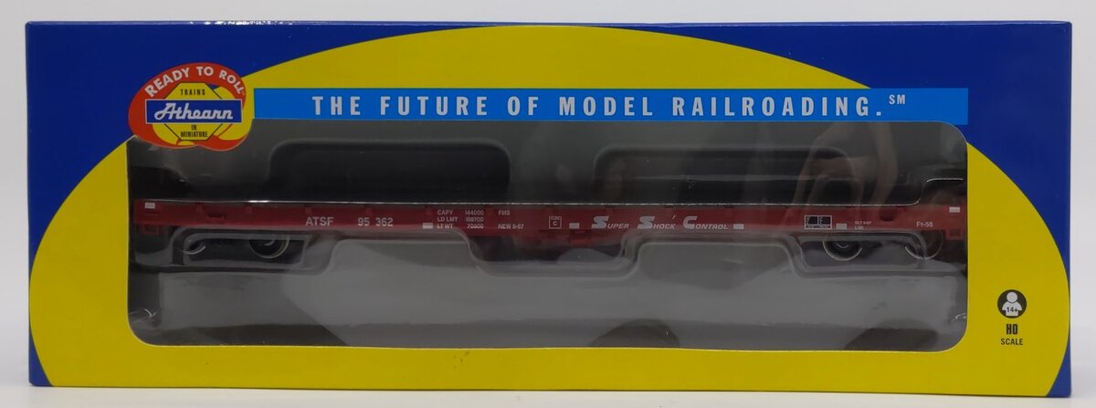 Athearn 97803 HO Scale Santa Fe 60' Flat Car #95362