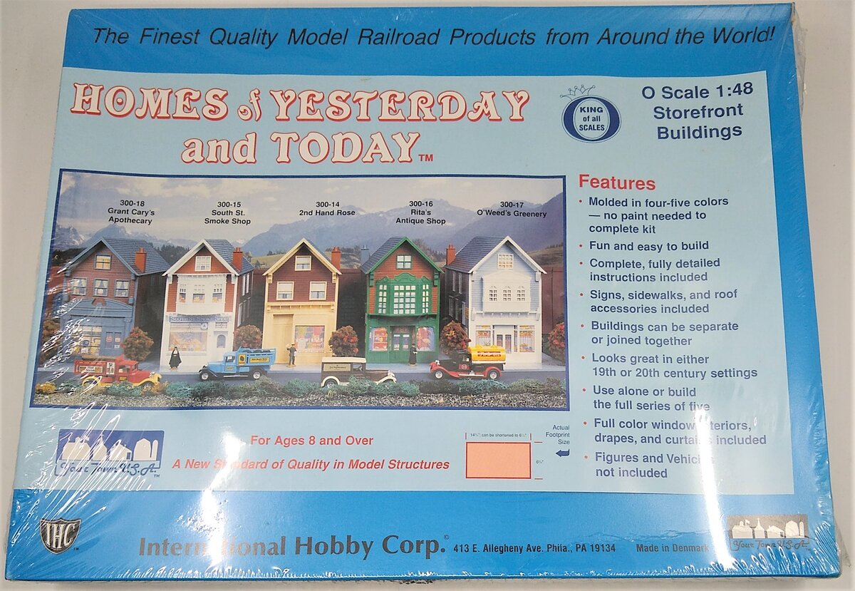 IHC 300-18 O Scale Grant Cary‘s Apothecary Store Building Kit