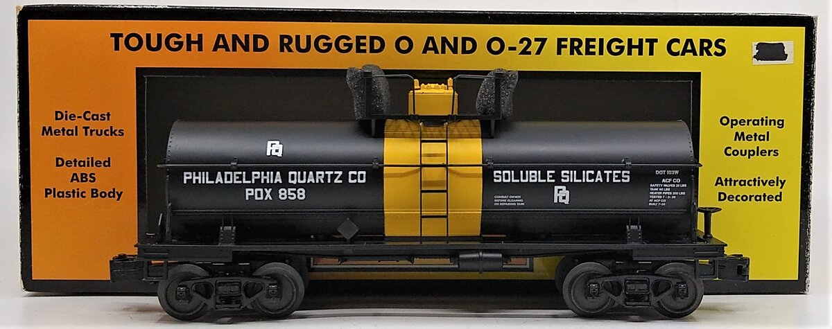 MTH 30-73405 O Philadelphia Quartz Tank Car