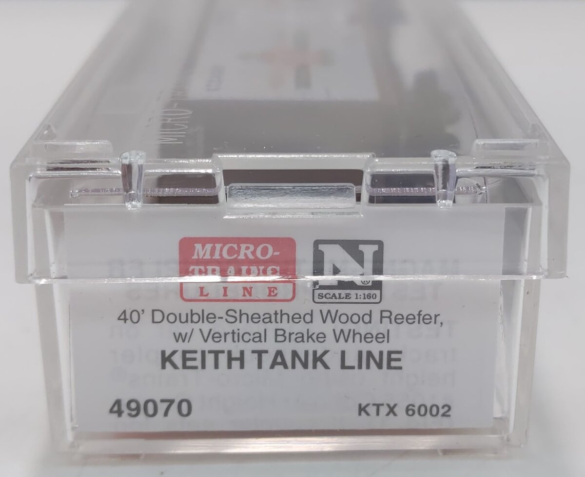 Micro-Trains 04900070 N Keith Tank Line 40' Double-Sheathed Wood Reefer #6002