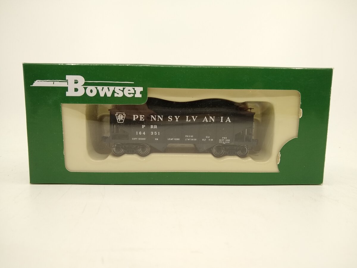 Bowser 41144 HO Pennsylvania PRR Class GLa 2-Bay Open Hopper Car #164351