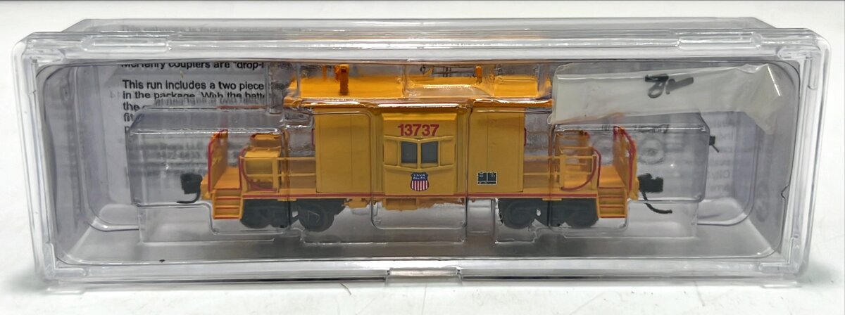 Bluford Shops 21020 N Scale Union Pacific Short Body, Bay Window Caboose #13737