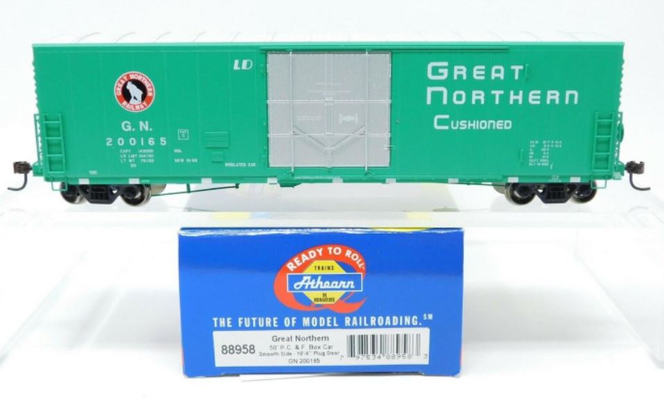 Athearn 88958 HO Scale Great Northern 50' PC&F Box Car w/10' 6" Door #200165