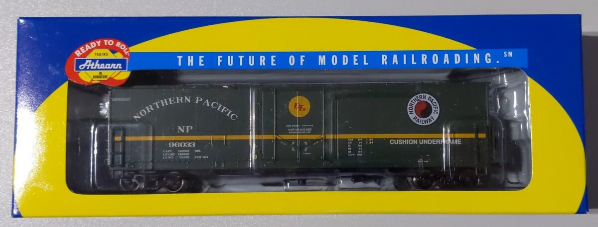 Athearn 74809 HO Scale Northern Pacific 50' Youngstown Plug Door Boxcar #96033