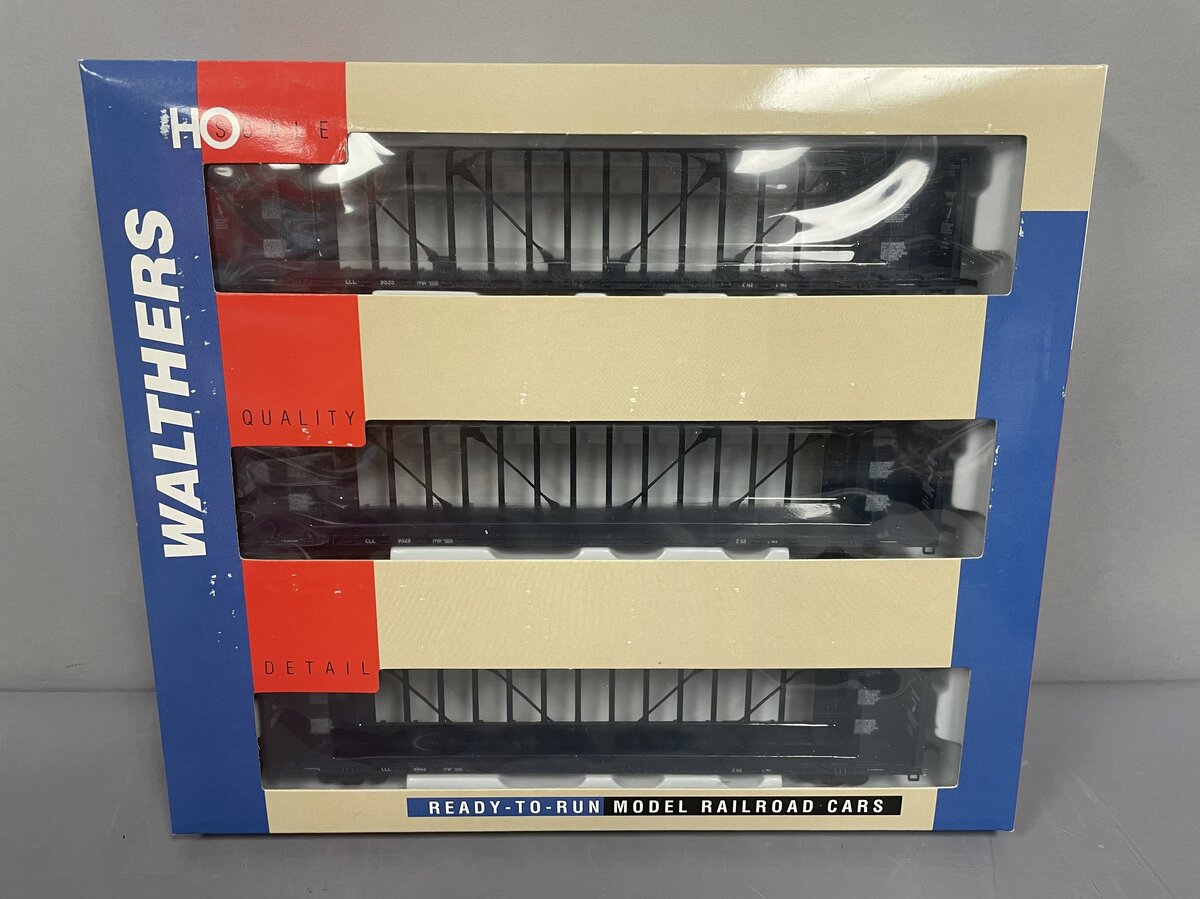 Walthers 932-34111 HO C&C 72' Center Beam Flat Car (Pack of 3)