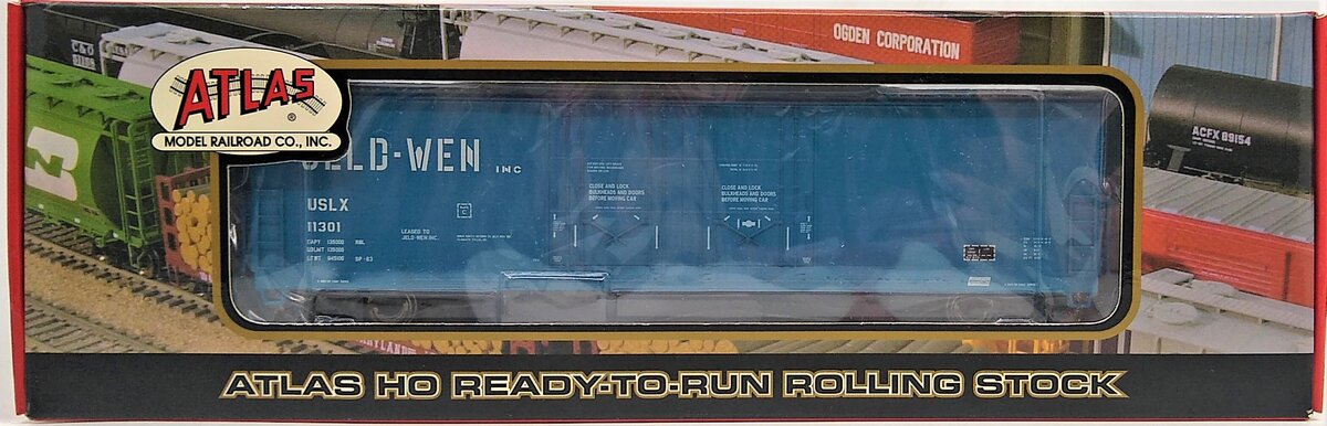 Atlas 17732 HO Scale Jeld-Wen Evans 53' DPD Boxcar #11301