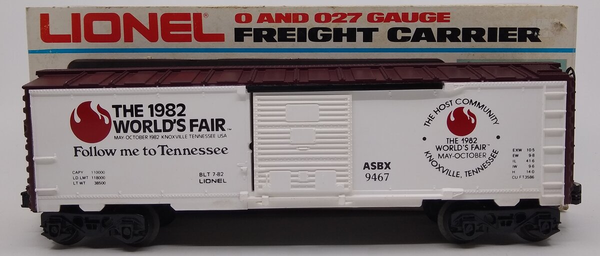 Lionel 6-9467 O Gauge Worlds Fair Car Boxcar – Trainz