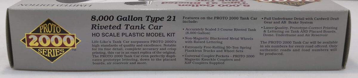 Proto 2000 8366 HO APOX 8,000 Gallon Type 21 Riveted Tank Car Kit
