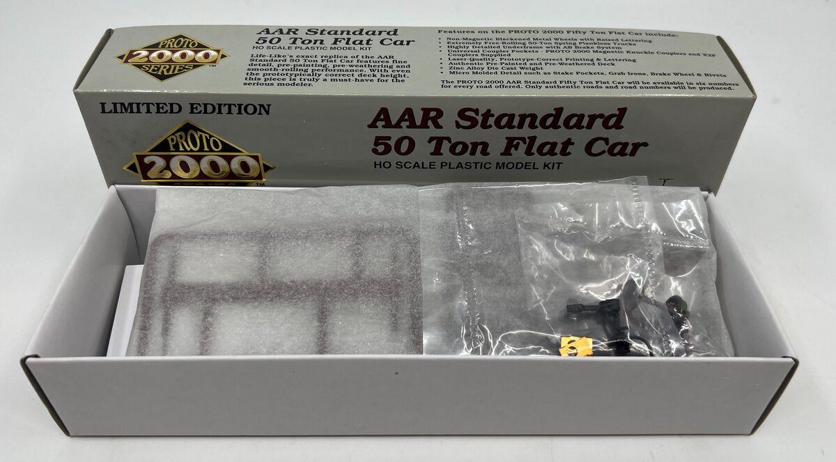 Proto 2000 HO Life Like 21939 L&N AAR Standard 50 Ton Flat Car # 21003 Kit